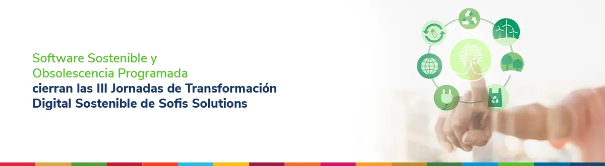Íconos relacionados al tema de sostenbilidad.